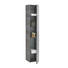 HOCHSCHRANK Graphitfarben - Chromfarben/Graphitfarben, Design, Glas/Holzwerkstoff (30/168/33cm) - SADENA