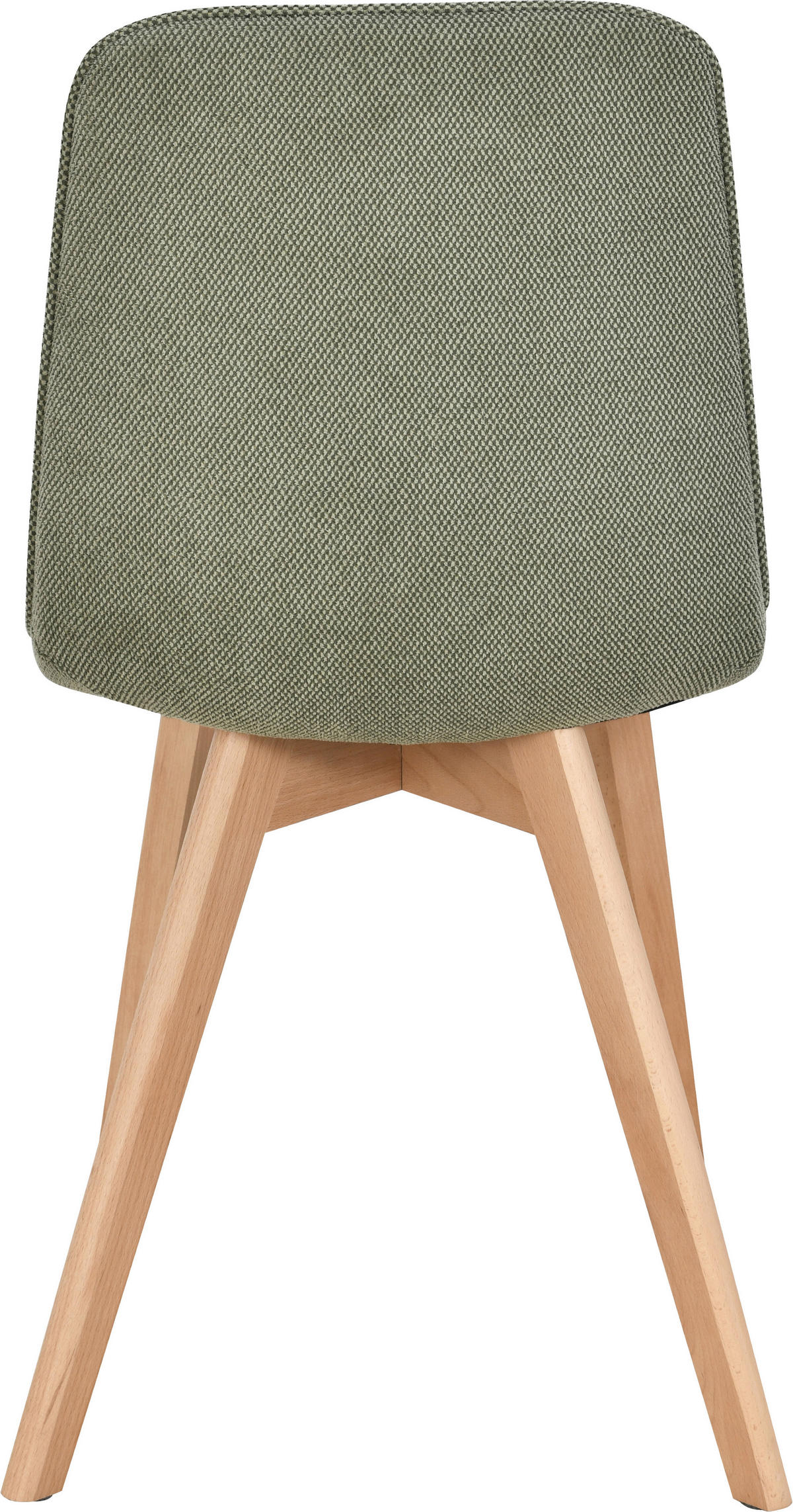 STUHL   Leinenoptik  Grün, Buchefarben  - Buchefarben/Grün, Modern, Holz/Textil (45/88/54cm) - Stylife