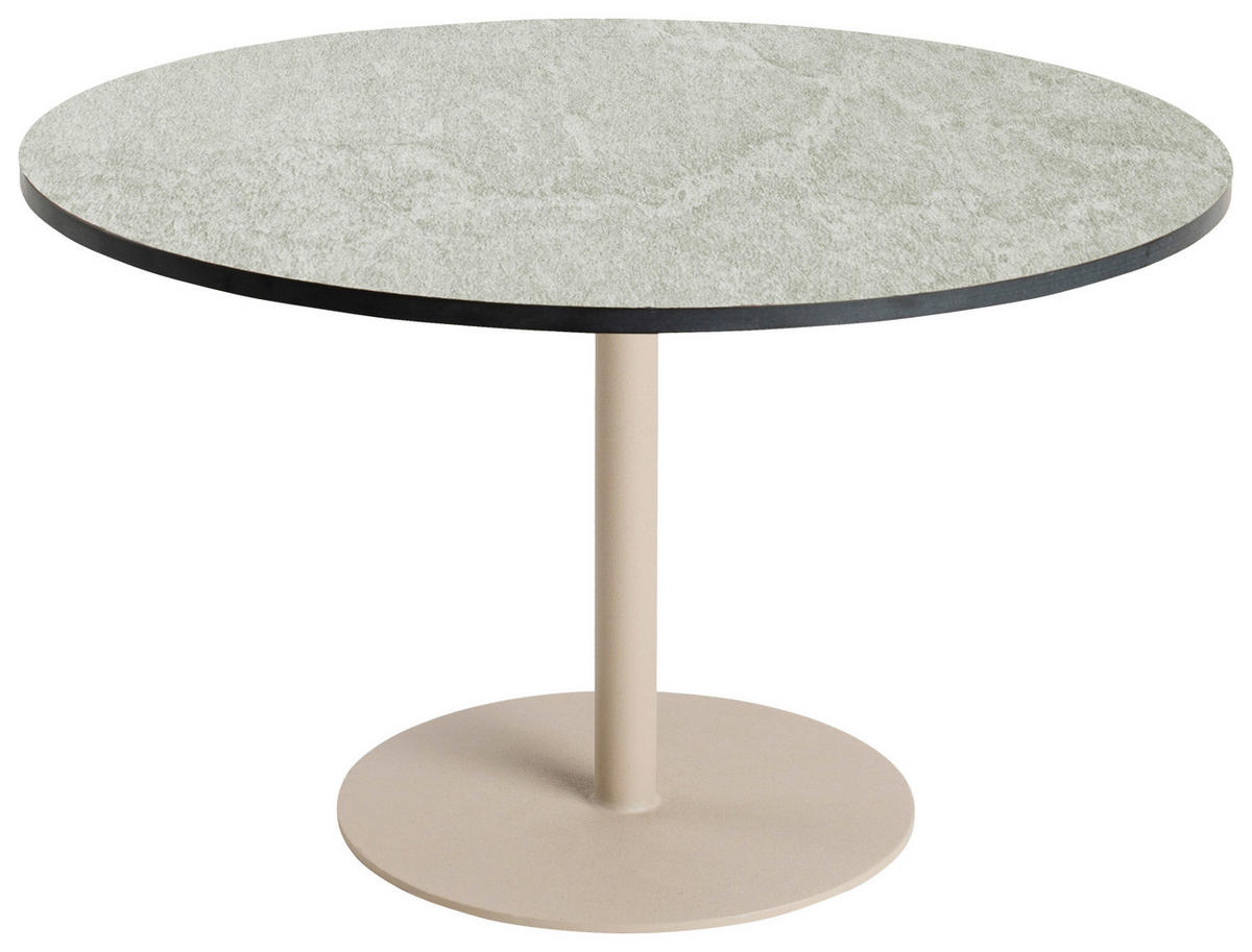 LOUNGETISCH  - Champagner/Grau, Modern, Kunststoff/Metall (50/50/37cm) - Tierra Outdoor