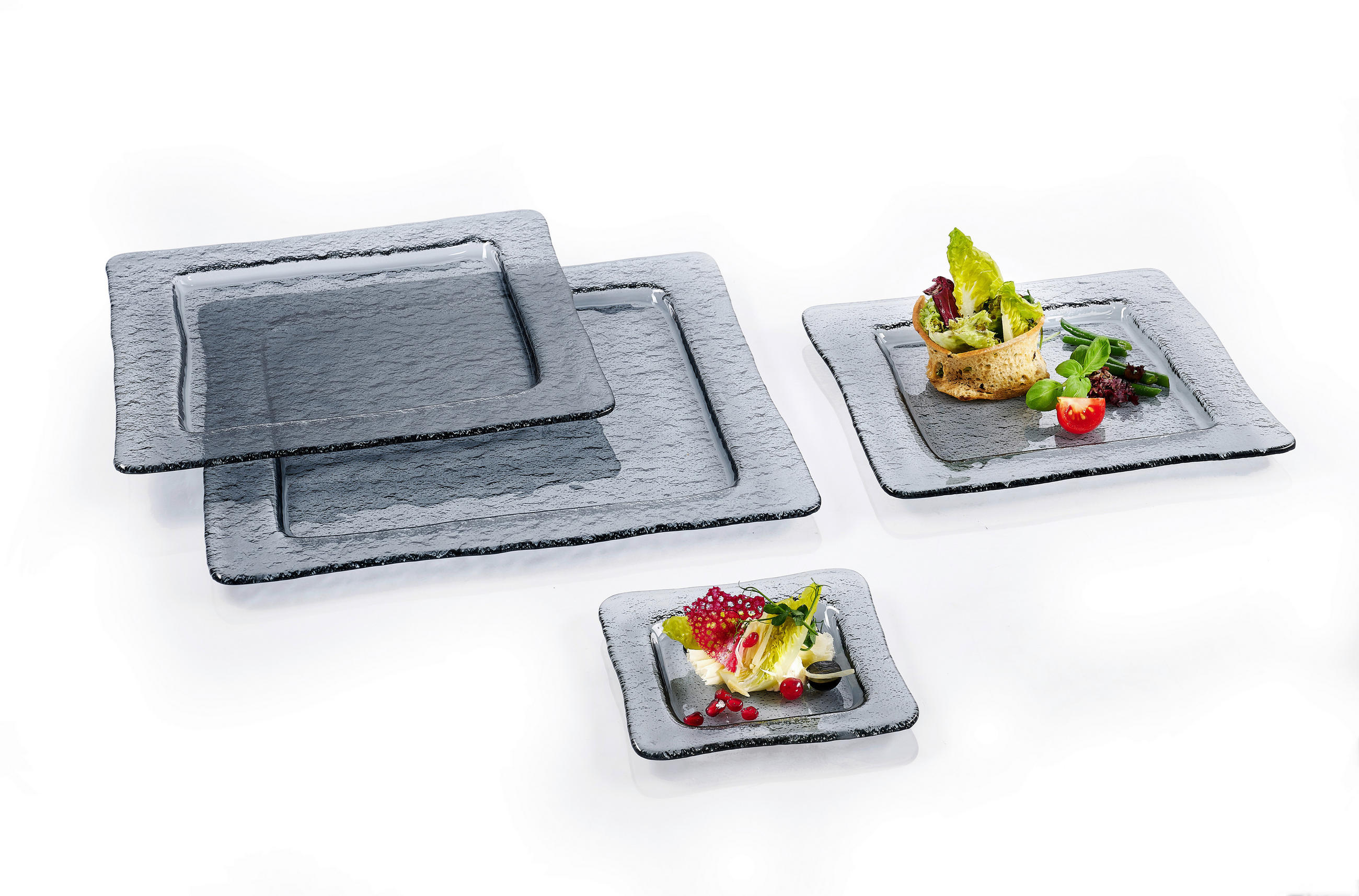 TELLER Grau  - Grau, Basics, Glas (15/15/1,5cm) - Ritzenhoff Breker