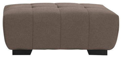 HOCKER in Textil Taupe  - Taupe/Schwarz, Konventionell, Textil/Metall (106/40/72cm) - Hom`in