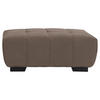 HOCKER in Textil Taupe  - Taupe/Schwarz, Konventionell, Textil/Metall (106/40/72cm) - Hom`in