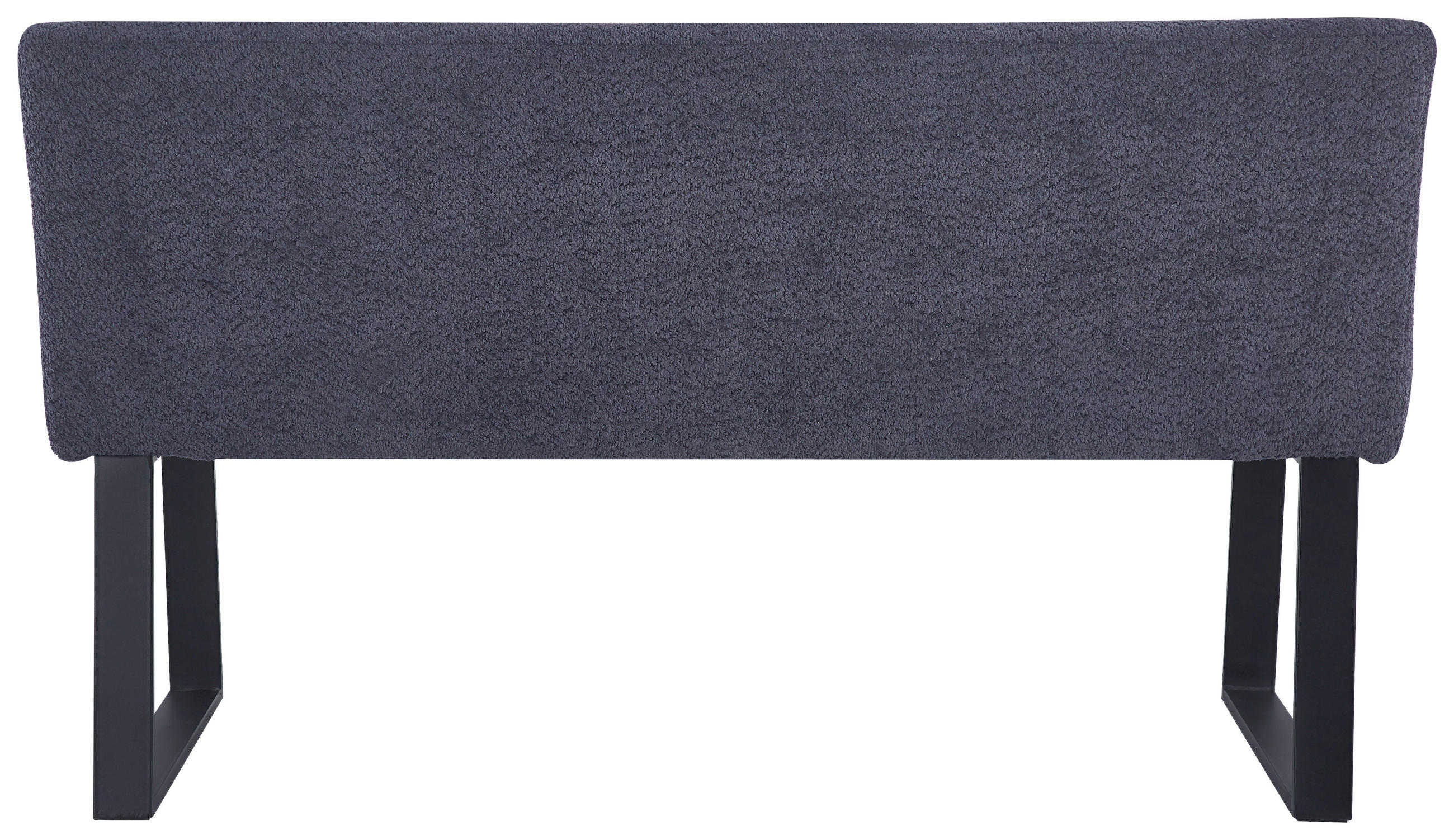 SITZBANK in Metall, Textil Dunkelgrau  - Dunkelgrau/Schwarz, KONVENTIONELL, Textil/Metall (140/83/61cm) - MID.YOU