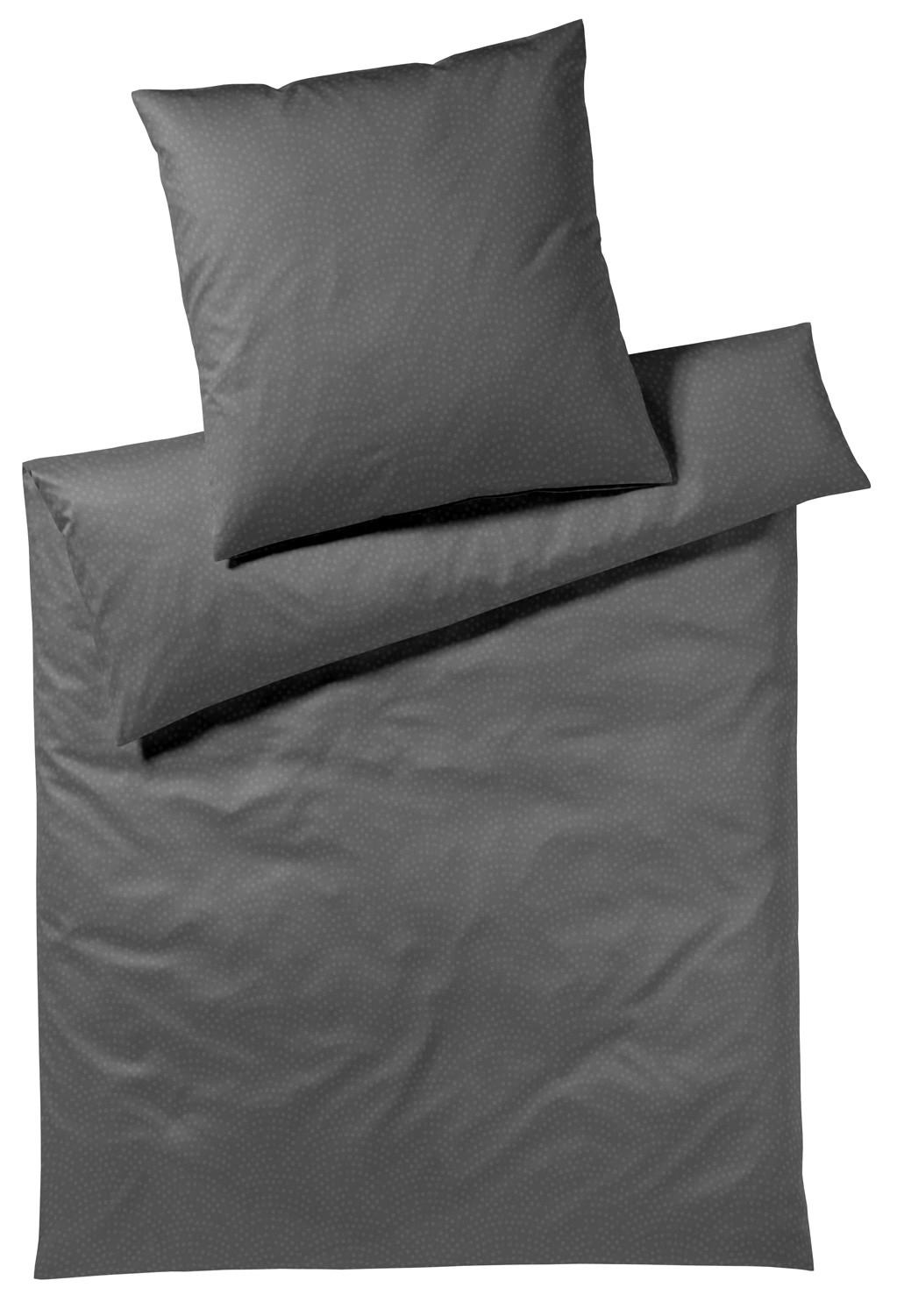 POSTELJNINA 140/200 cm žakar barve grafita  - barve grafita, Konvencionalno, tekstil (140/200cm) - Elegante