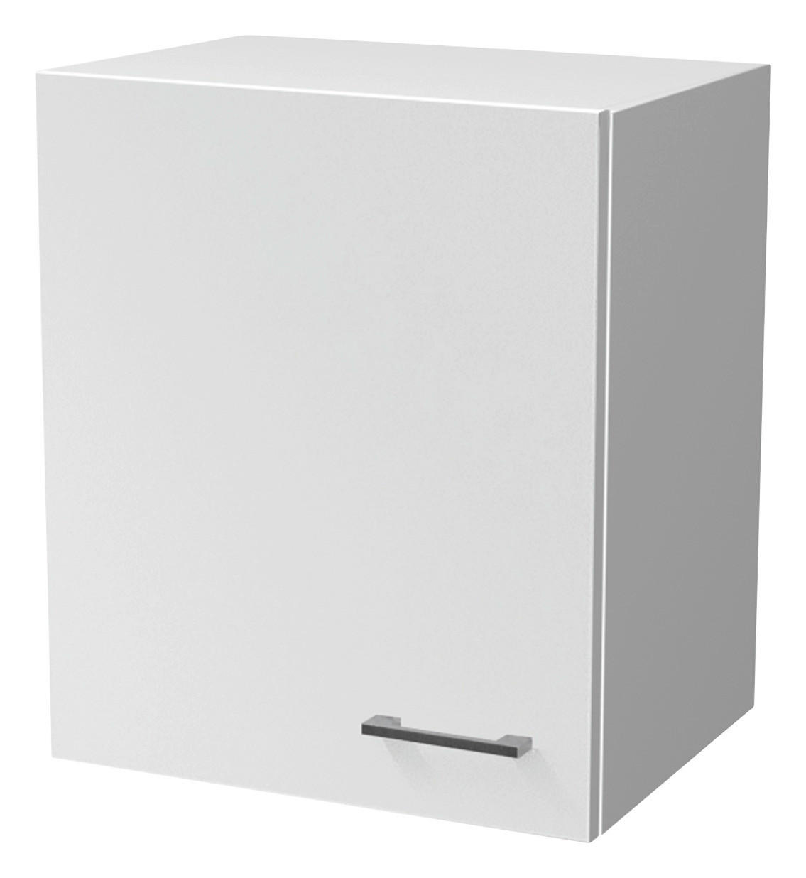 KÜCHENOBERSCHRANK 50/54/32 cm in Weiß - Alufarben/Weiß, KONVENTIONELL, Holzwerkstoff/Kunststoff (50/54/32cm) - FlexWell