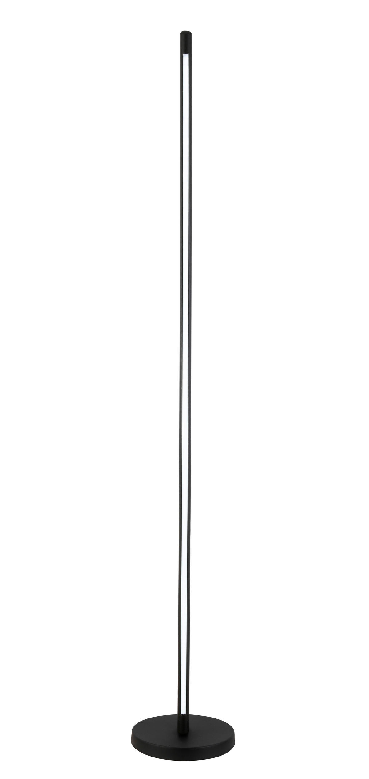STOJACÍ LED SVÍTIDLO, 25/151 cm  - černá, Trend, kov/dřevo (25/151cm) - Novel