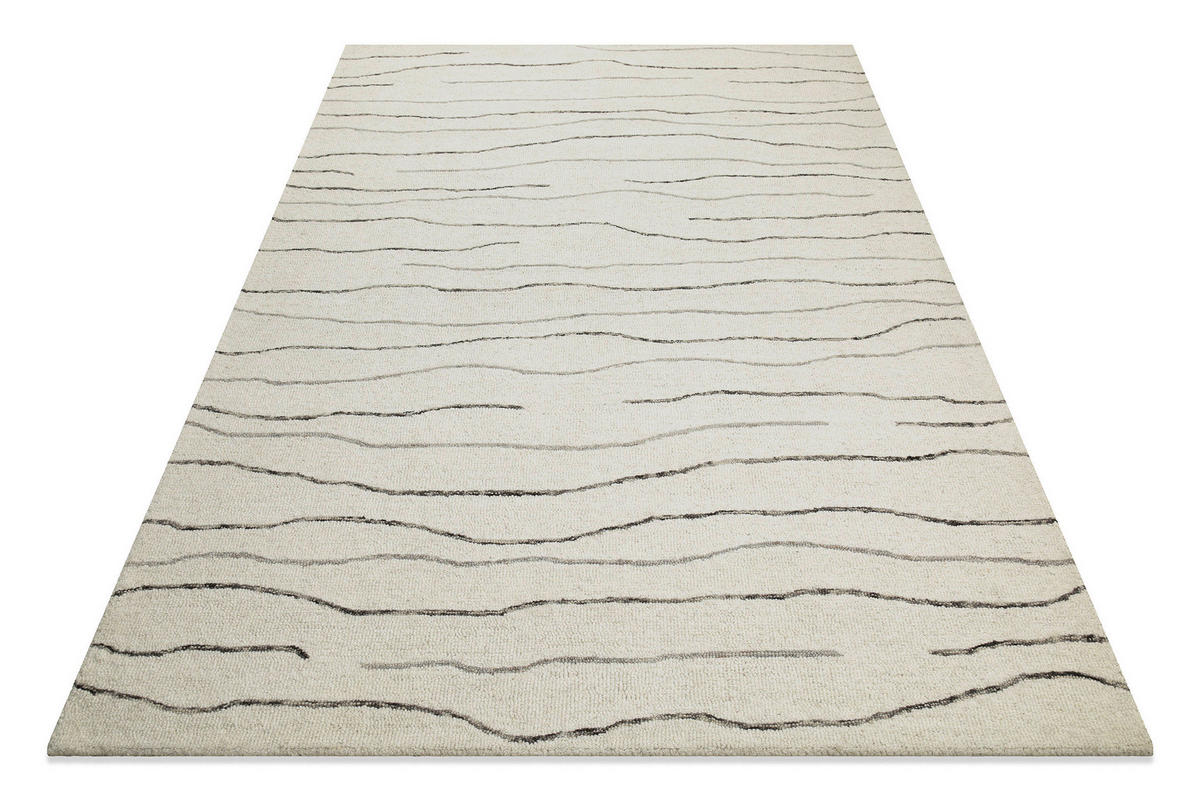 TUFTTEPPICH 300/400 cm Hamptons ELEVEN Creme, Grau, Weiß  - Creme/Weiß, KONVENTIONELL, Textil (300/400cm) - WECON HOME