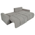 ECKSOFA Braun Flachgewebe  - Schwarz/Braun, KONVENTIONELL, Kunststoff/Textil (256/157cm) - Carryhome
