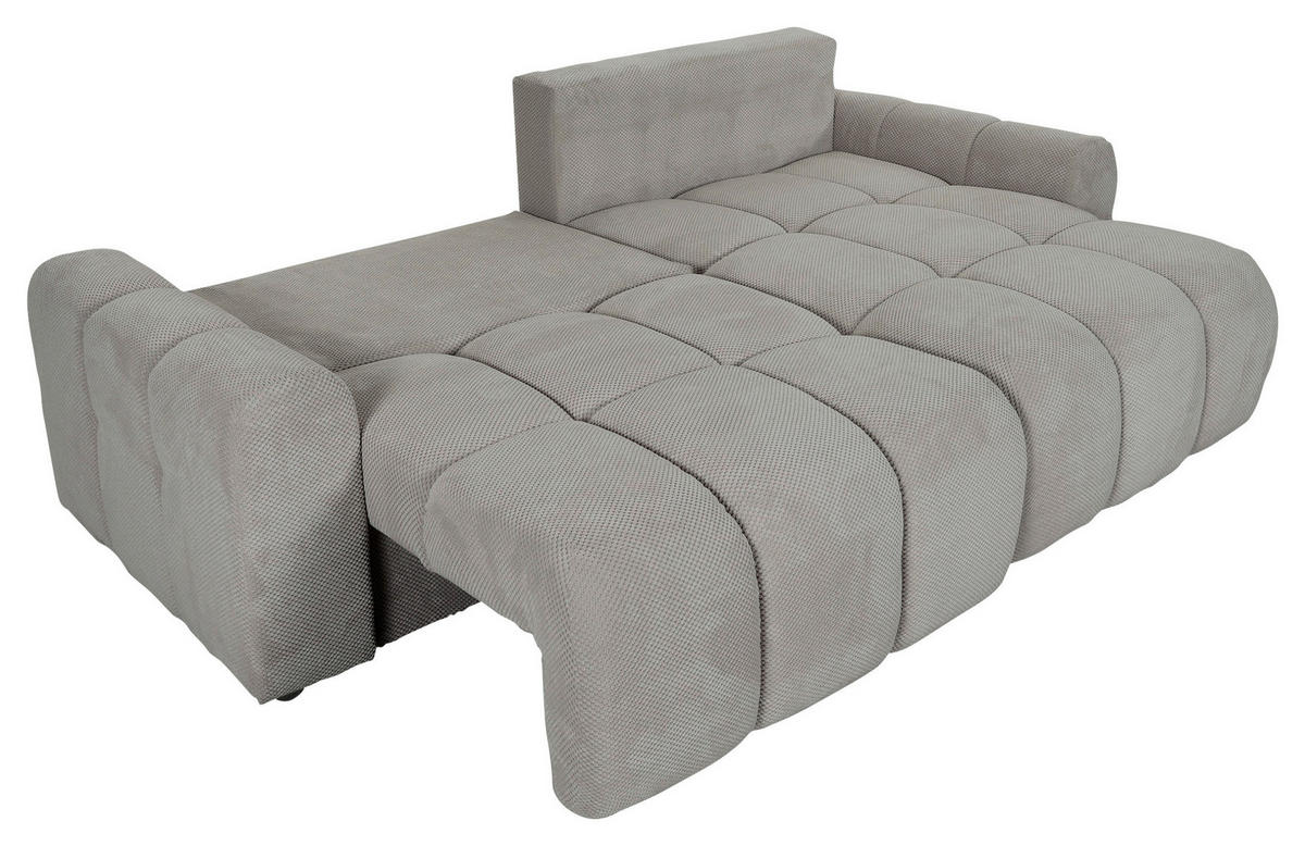 ECKSOFA in Flachgewebe Braun  - Schwarz/Braun, Konventionell, Kunststoff/Textil (256/157cm) - Carryhome