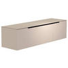 LOWBOARD  in 160/41/45 cm  - Sandfarben/Schwarz, Design, Glas/Holzwerkstoff (160/41/45cm) - Moderano