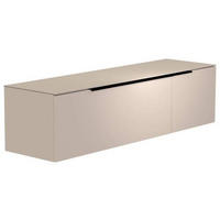 LOWBOARD  in 160/41/45 cm  - Sandfarben/Schwarz, Design, Glas/Holzwerkstoff (160/41/45cm) - Moderano