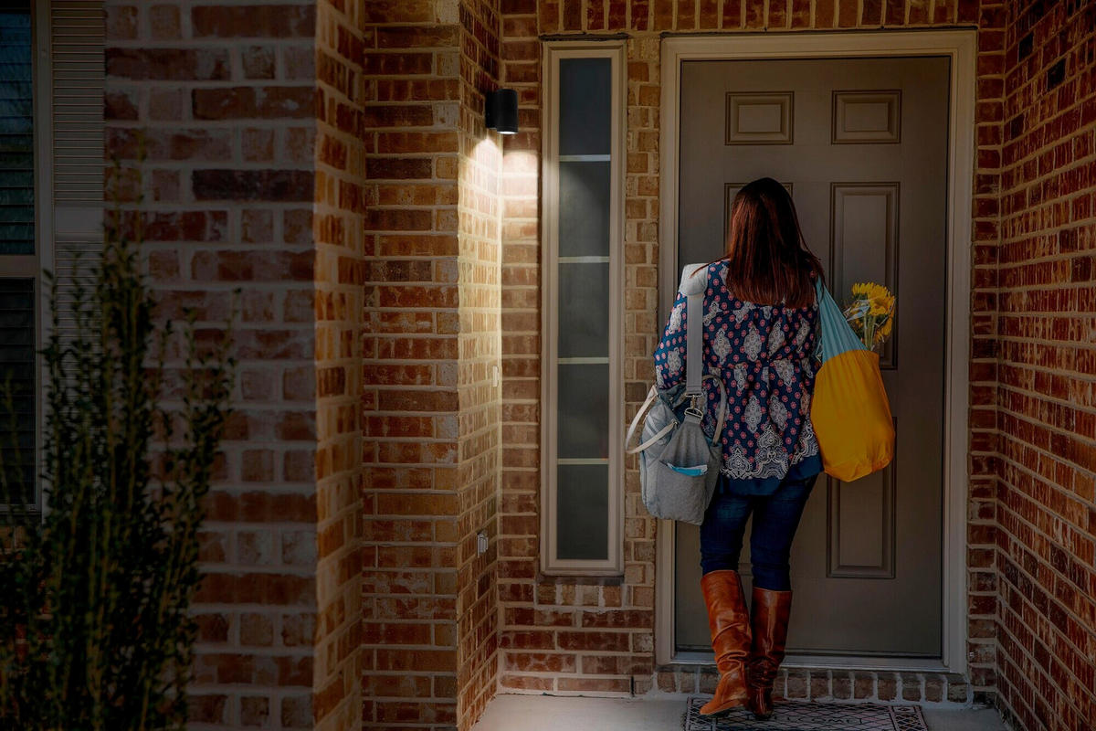 AUßENLEUCHTE 10,4/9,2/14,6 cm   - Dunkelgrau, Basics, Glas/Metall (10,4/9,2/14,6cm) - Osram