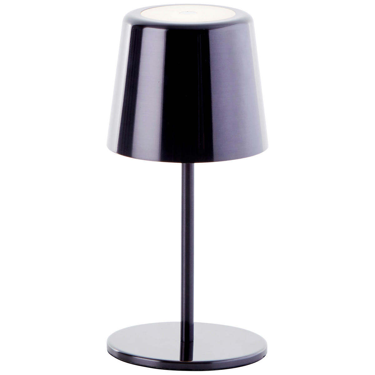 STOLNA PUNJIVA SVJETILJKA  - crni krom, Basics, metal (11/37/11cm)