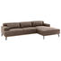 WOHNLANDSCHAFT in Textil Braun - Schwarz/Braun, MODERN, Textil/Metall (285/174cm) - Carryhome WOHNLANDSCHAFT in Textil Braun - Schwarz/Braun, MODERN, Textil/Metall (285/174cm) - Carryhome