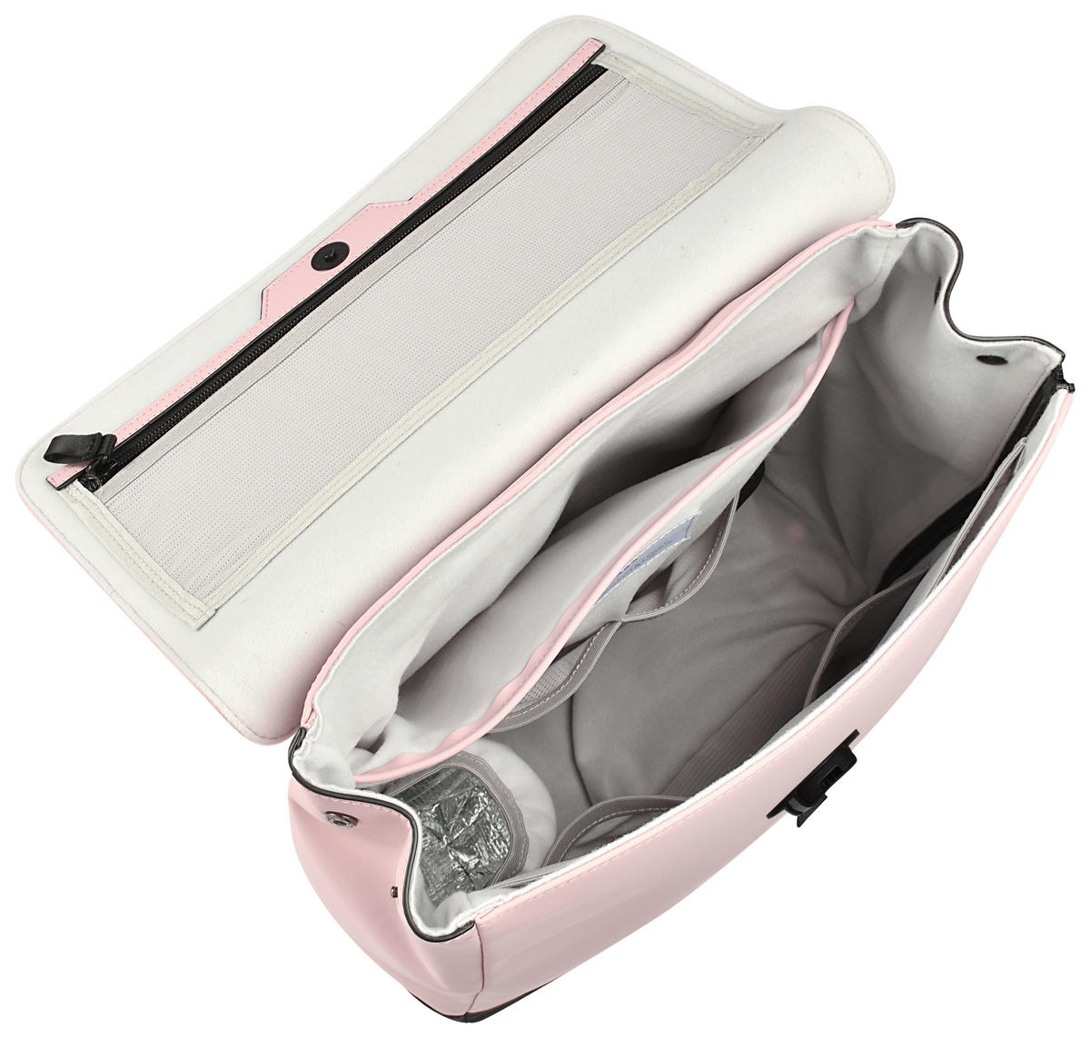 WICKELRUCKSACK  - Hellgrau/Altrosa, KONVENTIONELL, Kunststoff (34/15/43cm) - Beaba