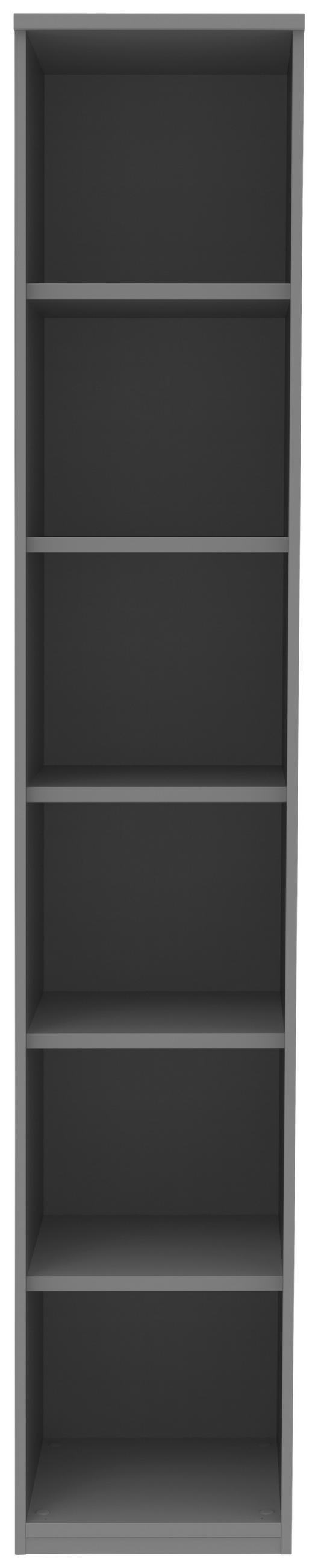 AKTENREGAL Grau  - Grau, KONVENTIONELL, Holzwerkstoff (40/217/43cm) - Moderano