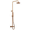 ÜBERKOPFBRAUSESET  - Roségold, MODERN, Metall (26,4/100-146/56,5cm)