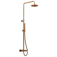 ÜBERKOPFBRAUSESET  - Roségold, MODERN, Metall (26,4/100-146/56,5cm)