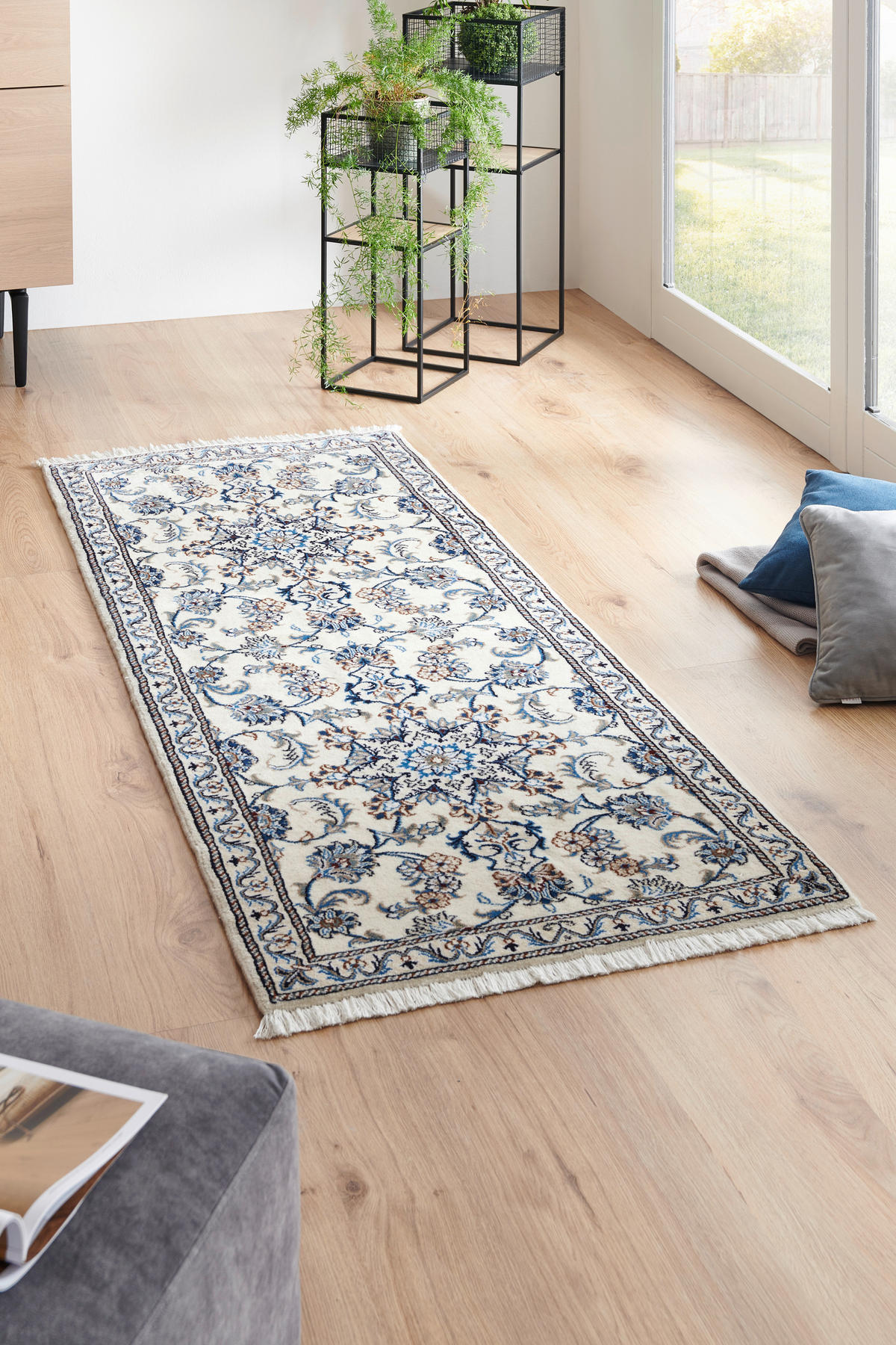 ORIJENTALNI TEPIH 80/200 cm   krem  Nain Tabas Creme  - krem, Konvencionalno (80/200cm) - Cazaris