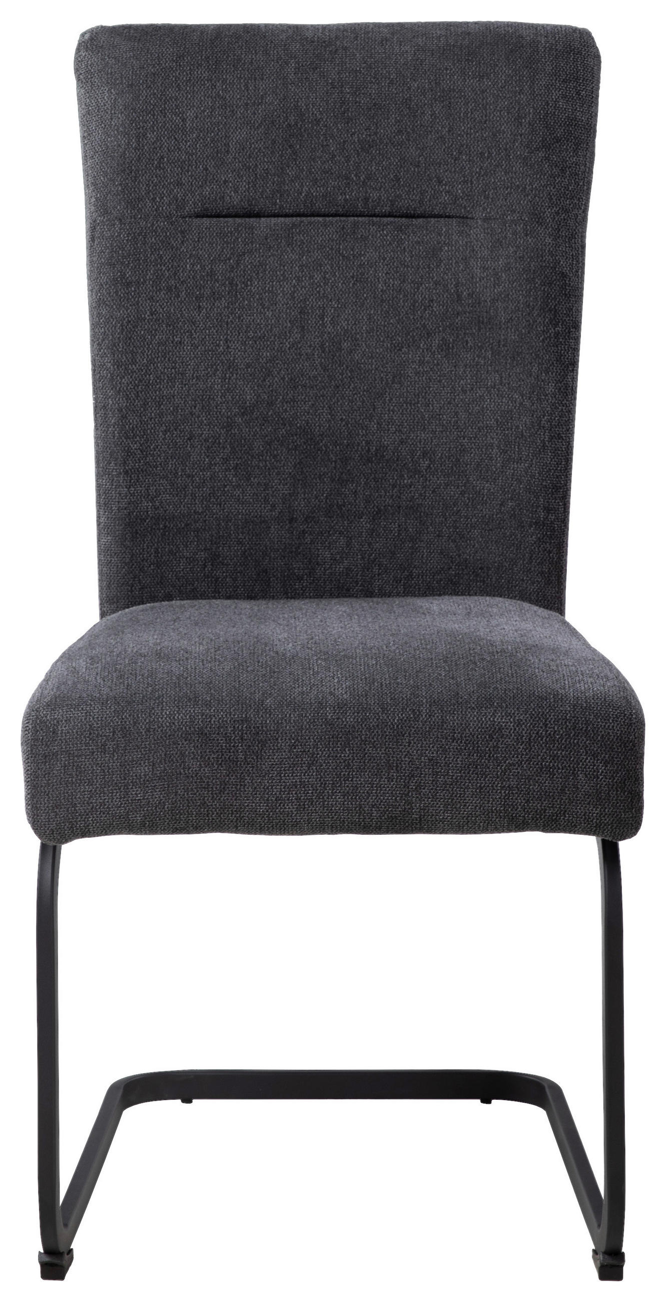 SCAUN CANTILEVER din metal, textil gri  - negru/gri, Design, metal/textil (48/94/62cm) - Xora
