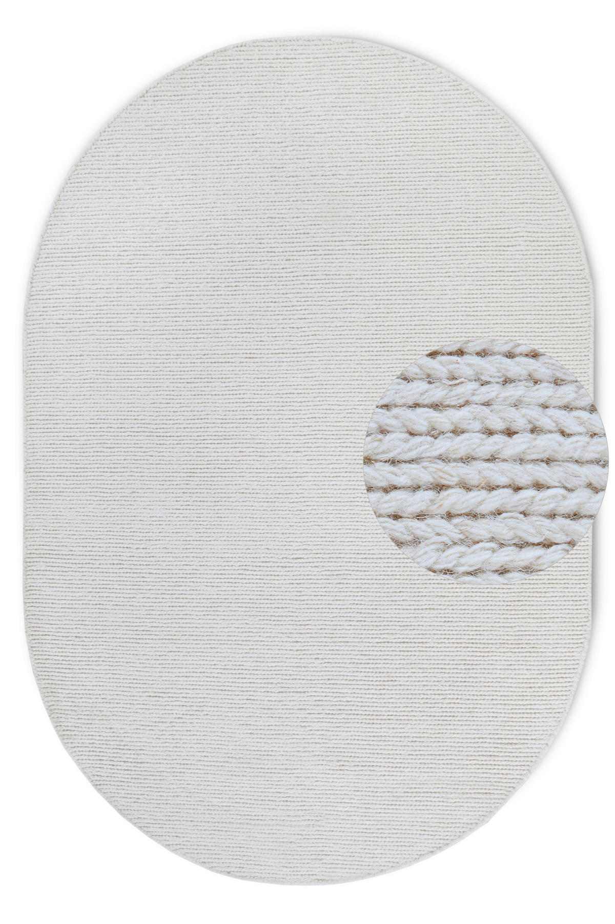 HANDWEBTEPPICH 160/230 cm Kollektion 1748 Weiß, Grauweiß  - Grauweiß/Weiß, Basics, Textil (160/230cm) - Villeroy & Boch
