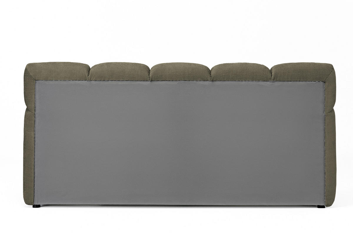 POLSTERBETT 180/200 cm  in Olivgrün  - Schwarz/Olivgrün, Design, Kunststoff/Textil (180/200cm) - Esposa