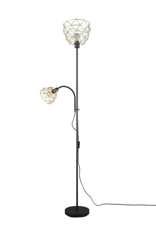 LAMPADAR - auriu/negru, Basics, metal (27,5/180cm)
