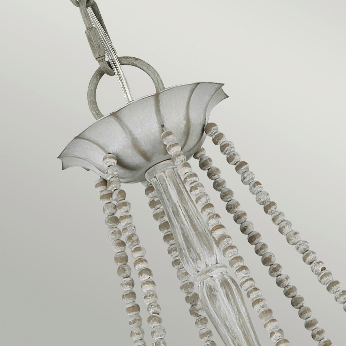 KRONLEUCHTER 71.1/83.9 cm   - Hellgrau, KONVENTIONELL, Holz/Metall (71.1/83.9cm) - Elstead Lighting