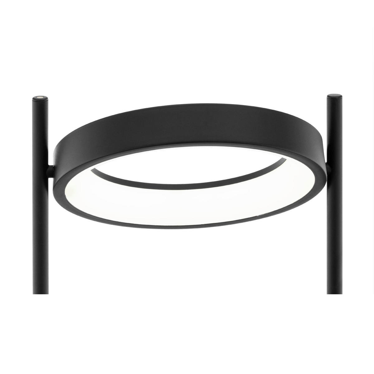 STEHLEUCHTE 31/181,5 cm    - Schwarz/Weiß, Design, Kunststoff/Metall (31/181,5cm) - Eglo