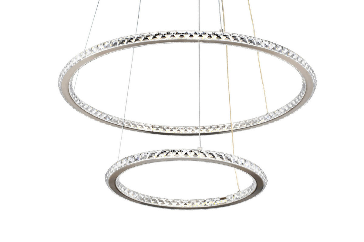 VISEČA LED-SVETILKA   40 W/4700 lm/4000 K/220-240 V/ - barve niklja, Basics, kovina/umetna masa (50/120cm) - Novel