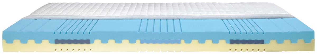 KALTSCHAUMMATRATZE 120/200 cm Höhe ca. 20 cm  - Weiß, Basics, Textil (120/200cm) - Sleeptex