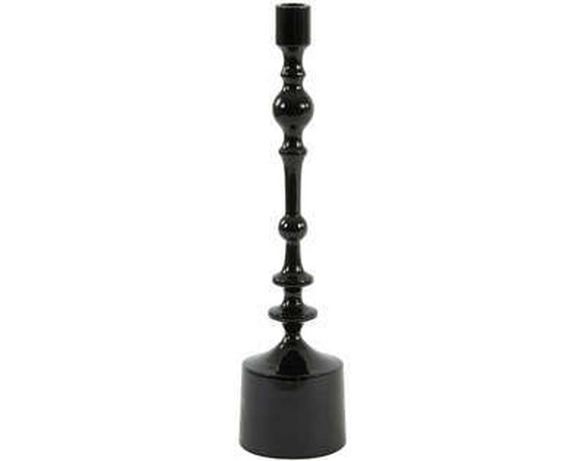 KERZENHALTER - Schwarz, Basics, Metall (10/42cm)