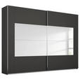 SCHWEBETÜRENSCHRANK 316/236/68 cm  - Chromfarben/Graphitfarben, Design, Holzwerkstoff/Metall (316/236/68cm) - Xora