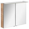 SPIEGELSCHRANK 80/69,5/23,5 cm  - Eichefarben/Silberfarben, MODERN, Glas/Holzwerkstoff (80/69,5/23,5cm) - MID.YOU