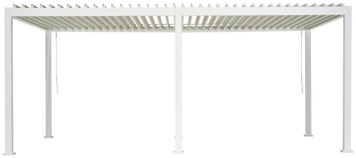 PERGOLA 600/250/300 cm   - Weiß, MODERN, Metall (600/250/300cm) - Gardenson