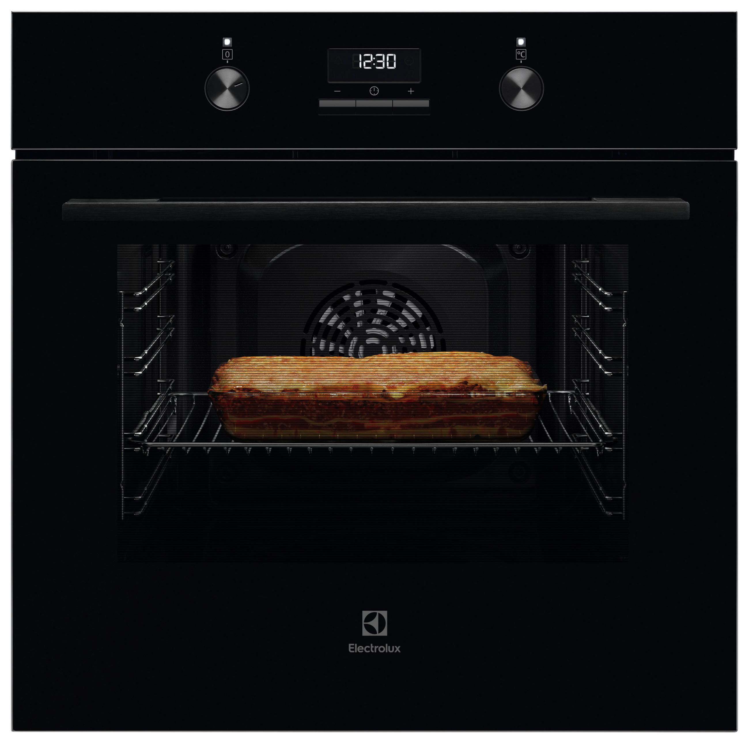 EINBAUBACKOFEN KOFGH40BK  - Schwarz, Basics, Glas/Metall (59,5/59,4/54,8cm) - Electrolux