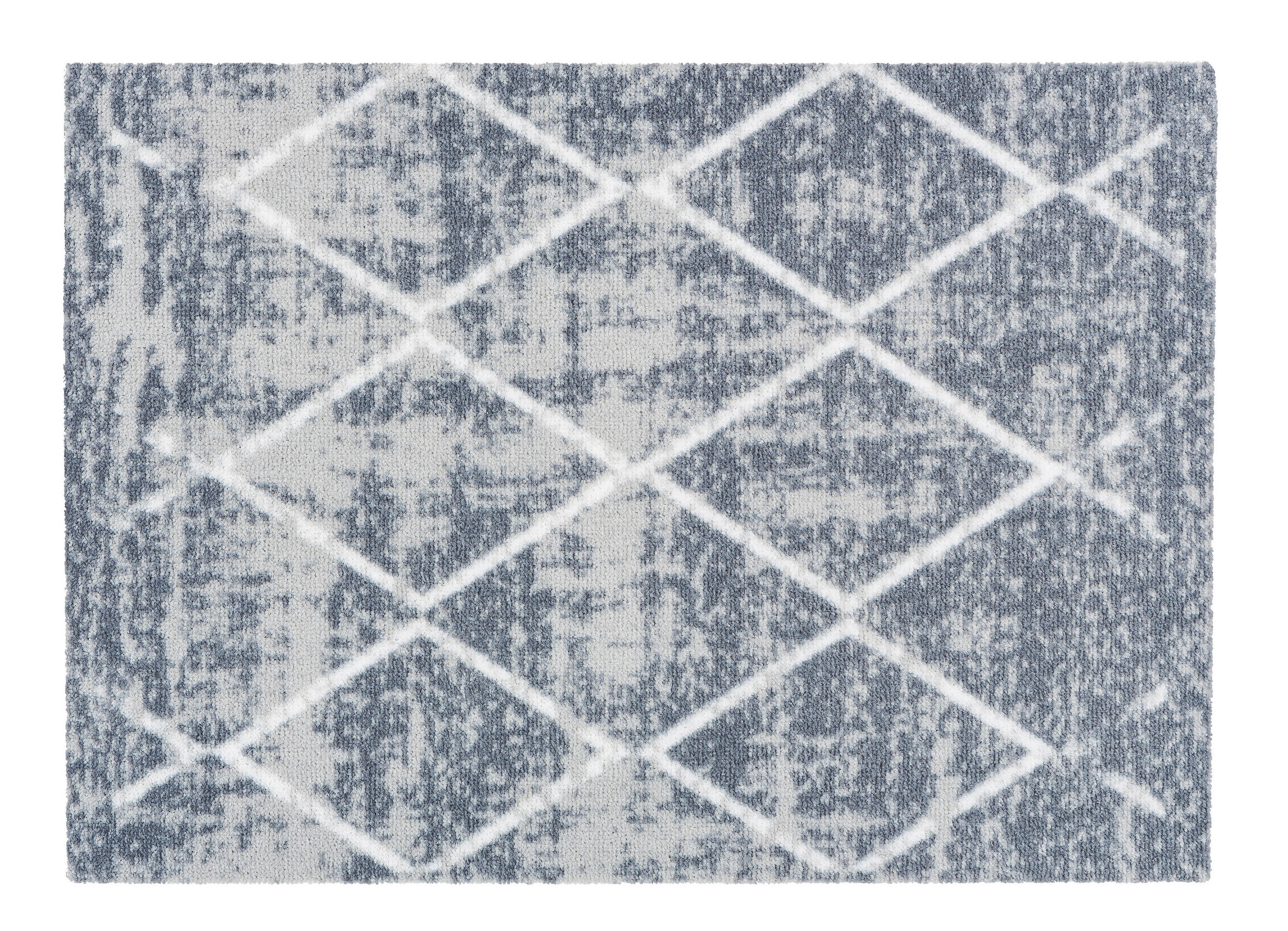 FUßMATTE  50/70 cm  Weiß, Hellgrau  - Hellgrau/Weiß, Design, Textil (50/70cm) - Esposa