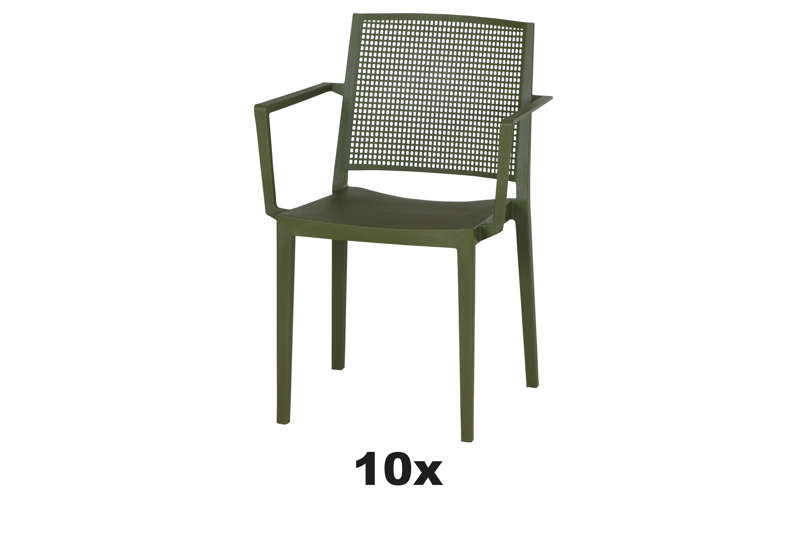 GARTENSESSEL-SET Grün  - Grün, Basics, Kunststoff (57/80/56cm) - Siena Garden