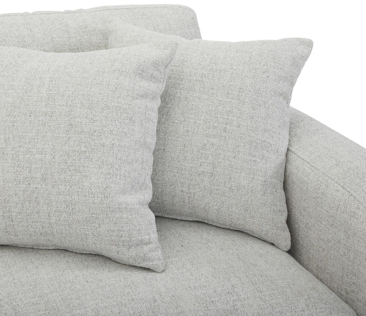ECKSOFA WIENER GEFLECHT Hellgrau Flachgewebe  - Hellgrau/Schwarz, LIFESTYLE, Holz/Kunststoff (294/294cm) - Livetastic