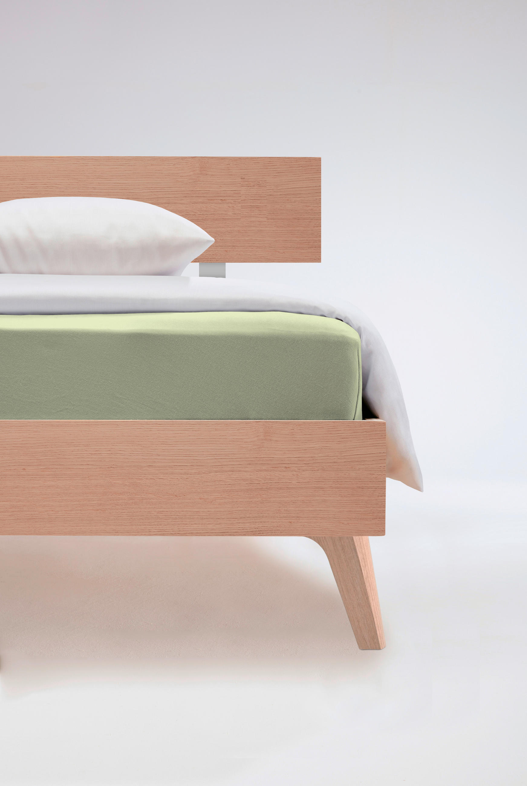 ČARŠAV SA GUMOM ELASTO COMFORT 100/200 cm  - svetlozelena, Konvencionalno, tekstil (100/200cm) - Fleuresse