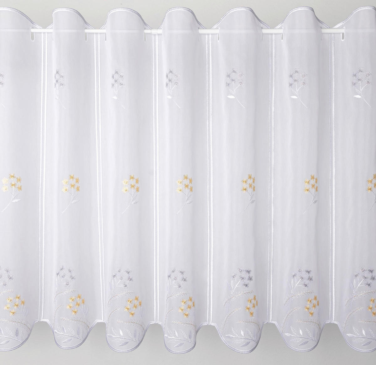 KRATKA ZAVESA  2025 FRÜHLING          60 cm   svetlo rumena  - svetlo rumena, Basics, tekstil (60cm)