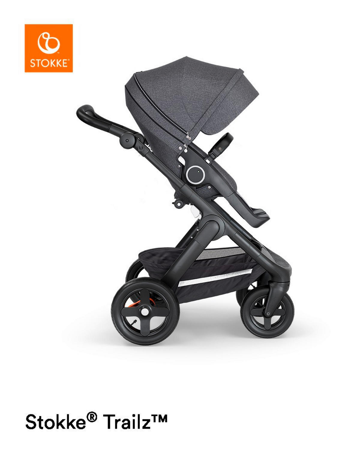DEČJA KOLICA  Trailz  - tamnosiva/crna, Dizajnerski, tekstil/metal (62/127/95,5cm) - Stokke