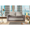 SCHLAFSOFA in Samt Taupe  - Taupe/Schwarz, Design, Kunststoff/Textil (150/90/90cm) - MID.YOU