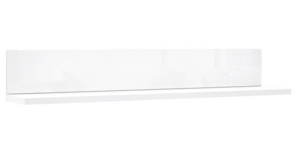 WANDBOARD in 109/18/22 cm Weiß  - Weiß, Design, Glas/Holzwerkstoff (109/18/22cm) - Hom`in