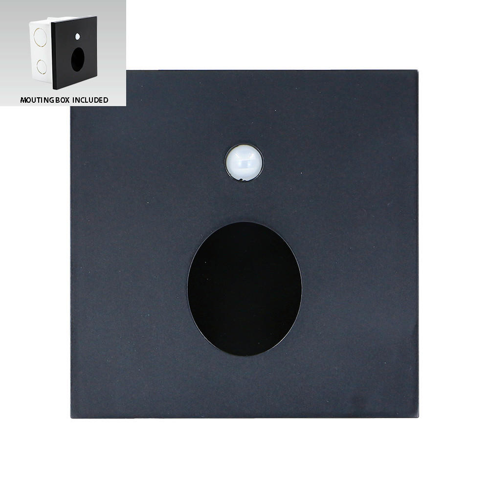 SPOTLÁMPA - fekete, Basics, műanyag (8.7/8.7/7cm)