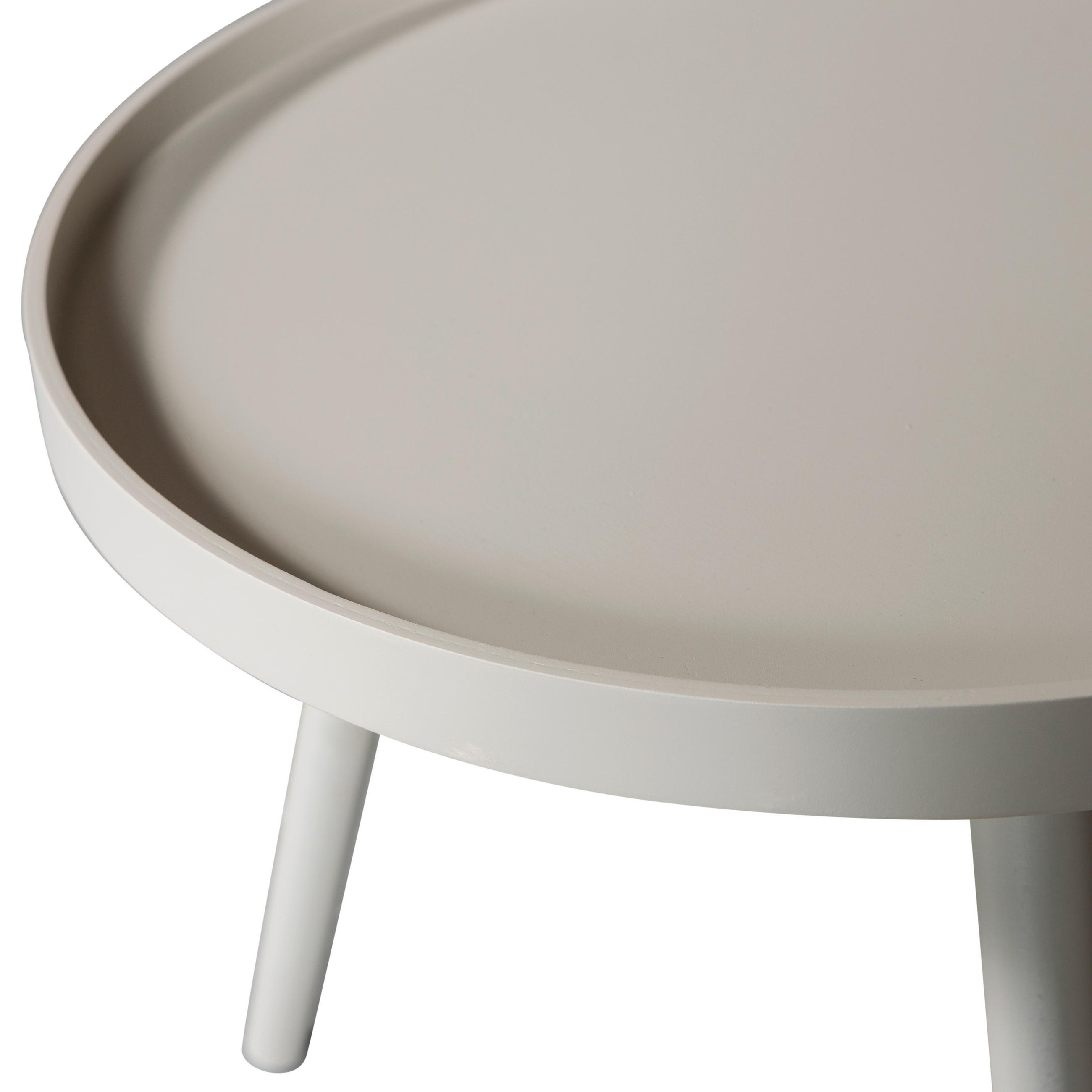 Thumbnail - Livetastic Beistelltisch Mesa, Sand, Holzwerkstoff, Kiefer, rund, Rundrohr, 45x45x45 cm, Wohnzimmer, Wohnzimmertische, B...