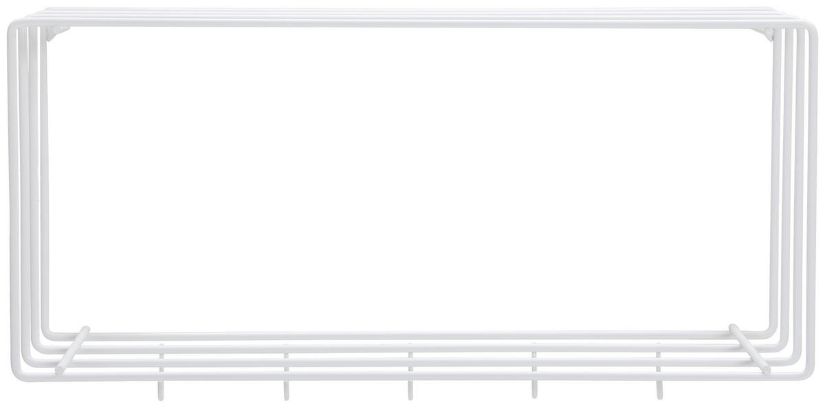 WANDGARDEROBE  in Weiß  - Weiß, Basics, Metall (73/38/26cm) - Livetastic