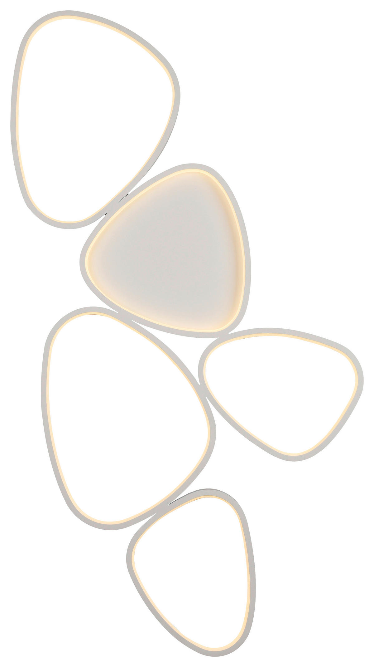 LED-DECKENLEUCHTE    116,5/56,5/6,5 cm  - Weiss, Design, Kunststoff/Metall (116,5/56,5/6,5cm)