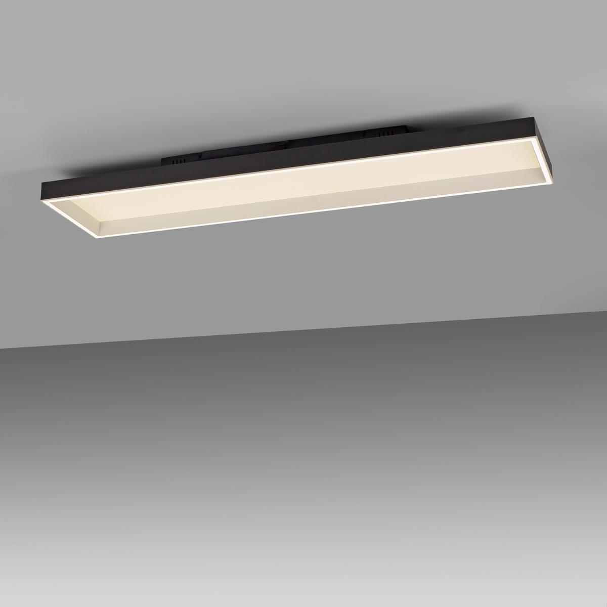 LED-DECKENLEUCHTE  Smart 120/30/8.4 cm   - Schwarz, Basics, Kunststoff/Metall (120/30/8.4cm) - Paul Neuhaus