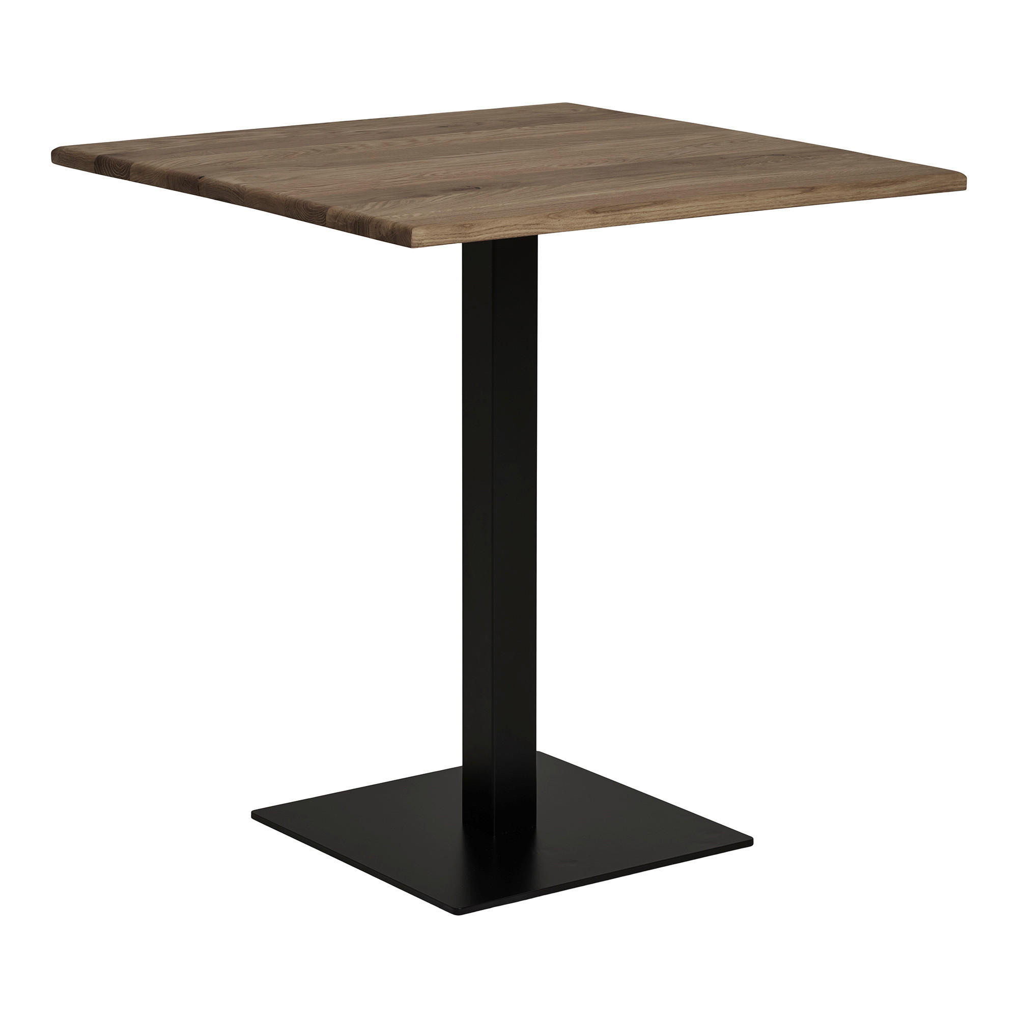 CAFÉBORD i trä  - mörk ek/svart, Modern, metall/trä (70/75/70cm) - MID.YOU